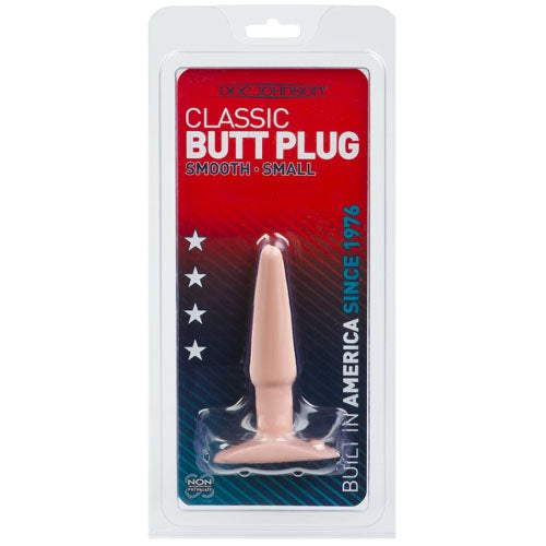 Classic Butt Plug - Smooth Small - White