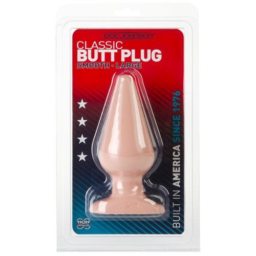 Classic Butt Plug – Smooth Large - White