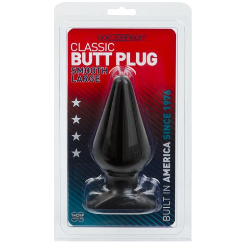 Classic Butt Plug – Smooth Large - Black