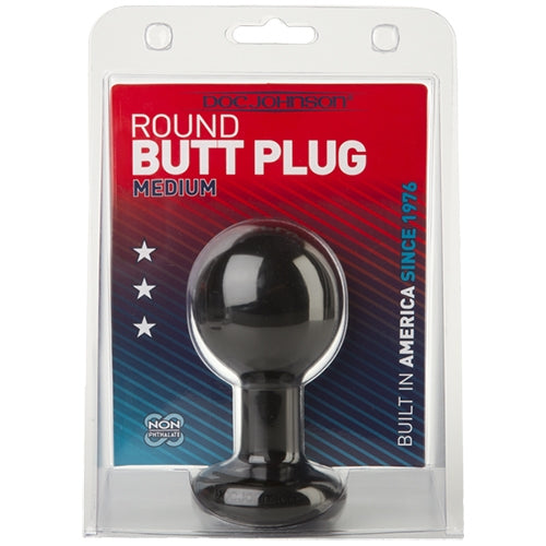 Ball Shape Anal Plug Medium - Black