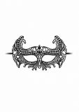 Empress Black Lace Mask - Black