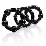 Blush Stay Hard - Beaded Cock Rings