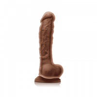 NS - Colours - Dual Density - 8" Dildo - Brown