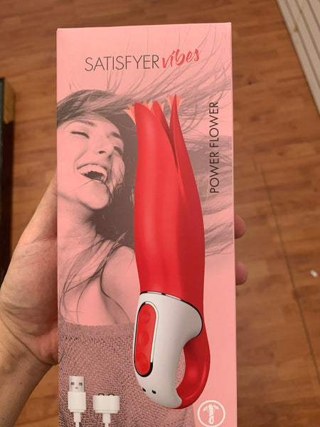 SATISFYER Power Flower Clip and High Speed Vibrator