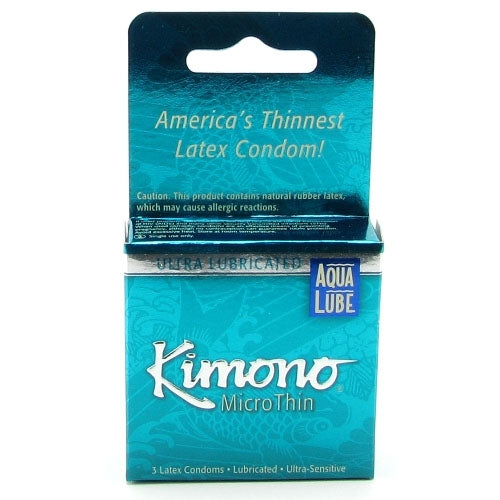 Kimono Micro Thin with Aqua Lube 3pk