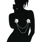 Women Pearl Strand Nipple Pasties-Party Accessories