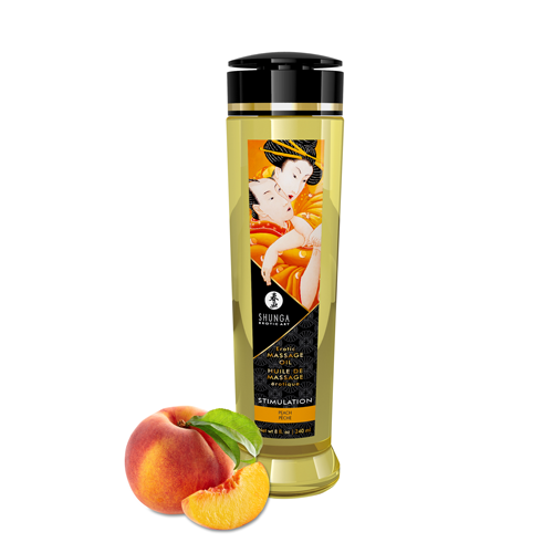 Erotic Massage Oils Stimulation / Peach (240ml/8oz)