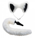 White Fox Tail and Ears Set