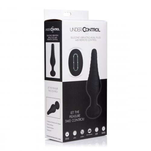 Silicone Vibrating Anal Plug with Remote Control